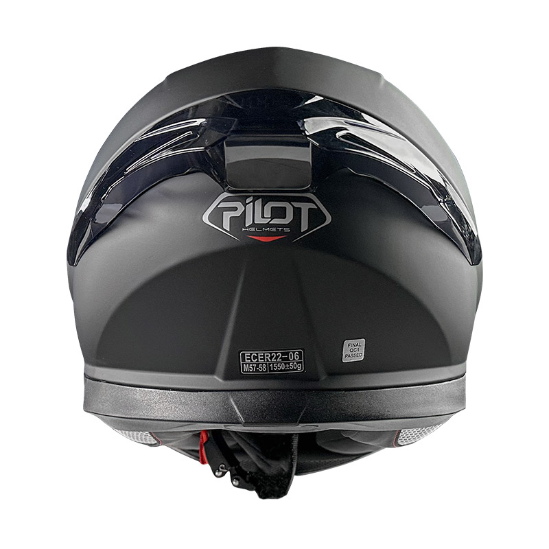 Κράνος Pilot Snake sv ECE 22.06 μαύρο ματ + extra φυμέ ζελατίνα