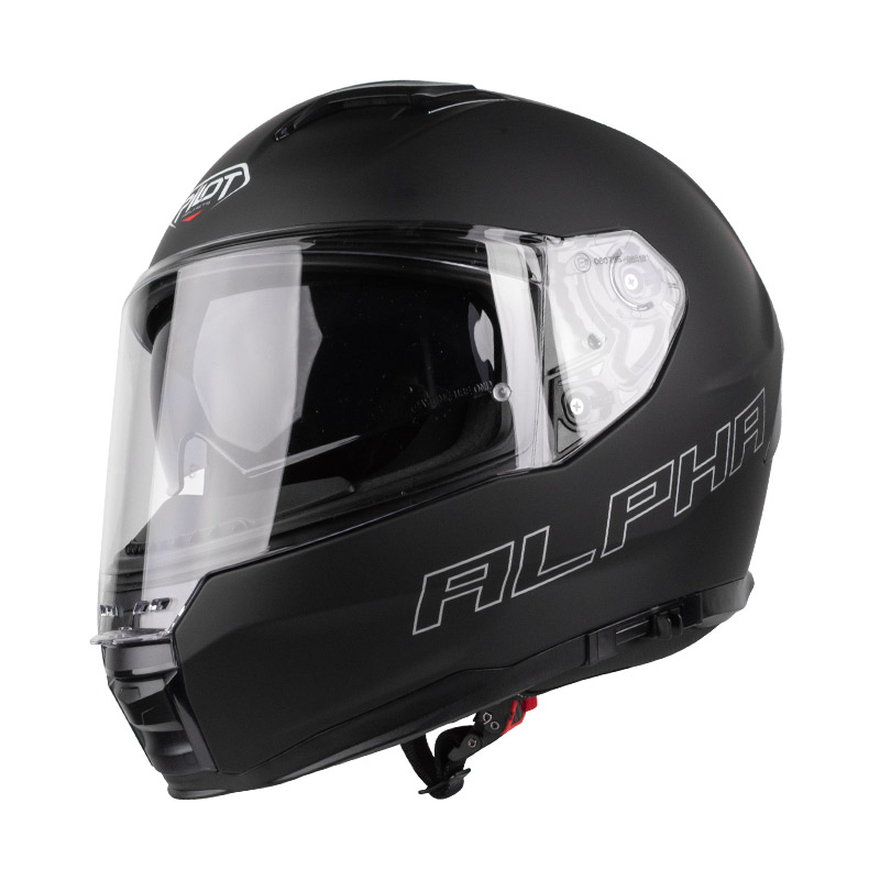 Κράνος Pilot Alpha sv ECE 22.06 μαύρο ματ + extra ζελατίνα gold ιριδίου