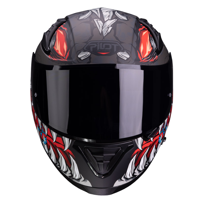 Κράνος Pilot Snake sv ECE 22.06 Reptile-X τιτάνιο ματ + extra φυμέ ζελατίνα