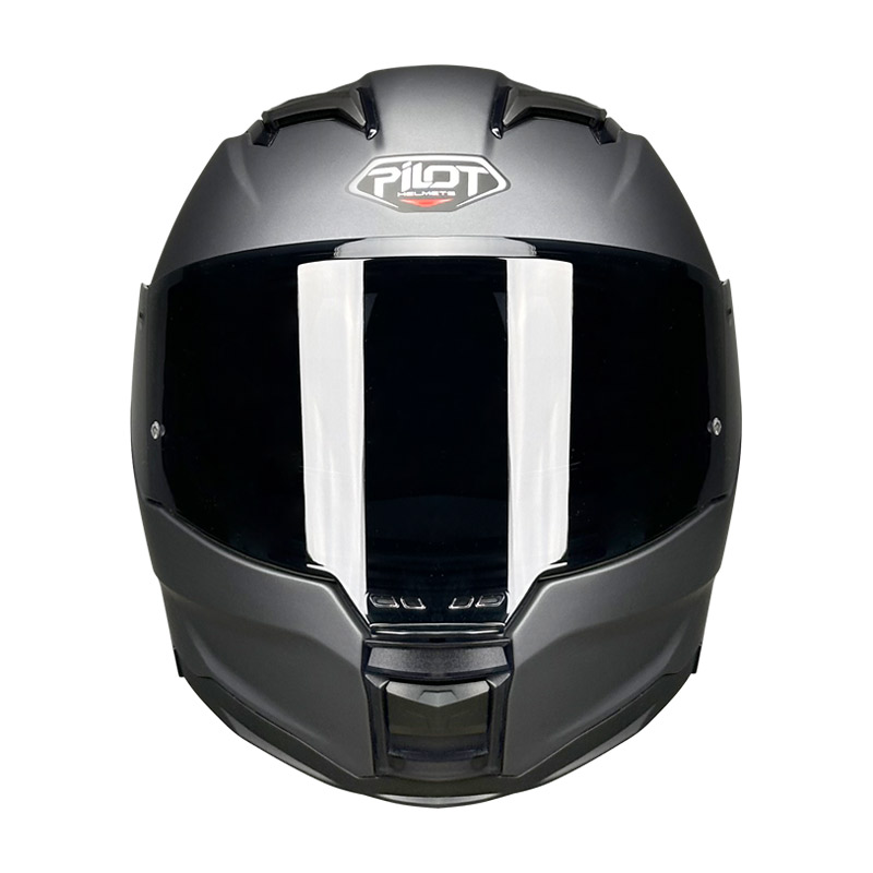 Κράνος Pilot Alpha sv ECE 22.06 magnetic matt metallic + extra dark smoke ζελατίνα