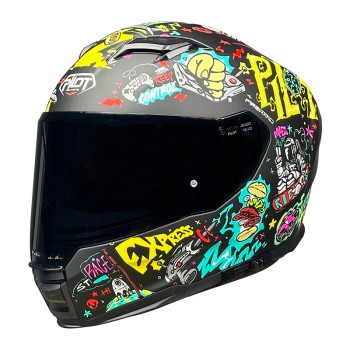 Κράνος Pilot Alpha sv ECE 22.06 Future express μαύρο + extra dark smoke ζελατίνα