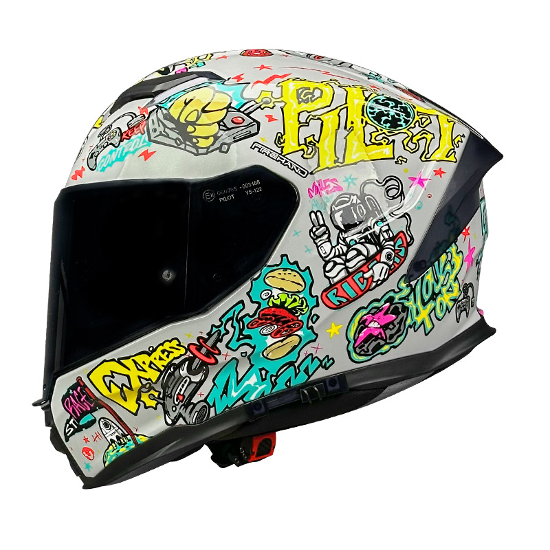 Κράνος Pilot Alpha sv ECE 22.06 Future express basalt γκρι + extra dark smoke ζελατίνα