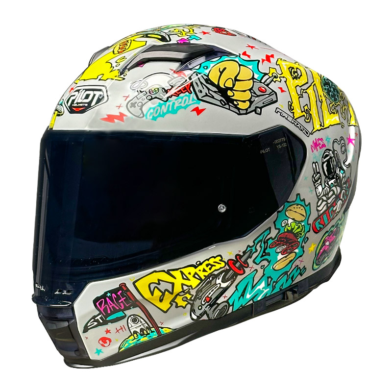 Κράνος Pilot Alpha sv ECE 22.06 Future express basalt γκρι + extra dark smoke ζελατίνα