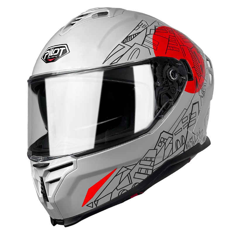 Κράνος Pilot Corsair SV City ECE 22.06 γκρι gloss (περιλαμβάνει Pinlock 30)