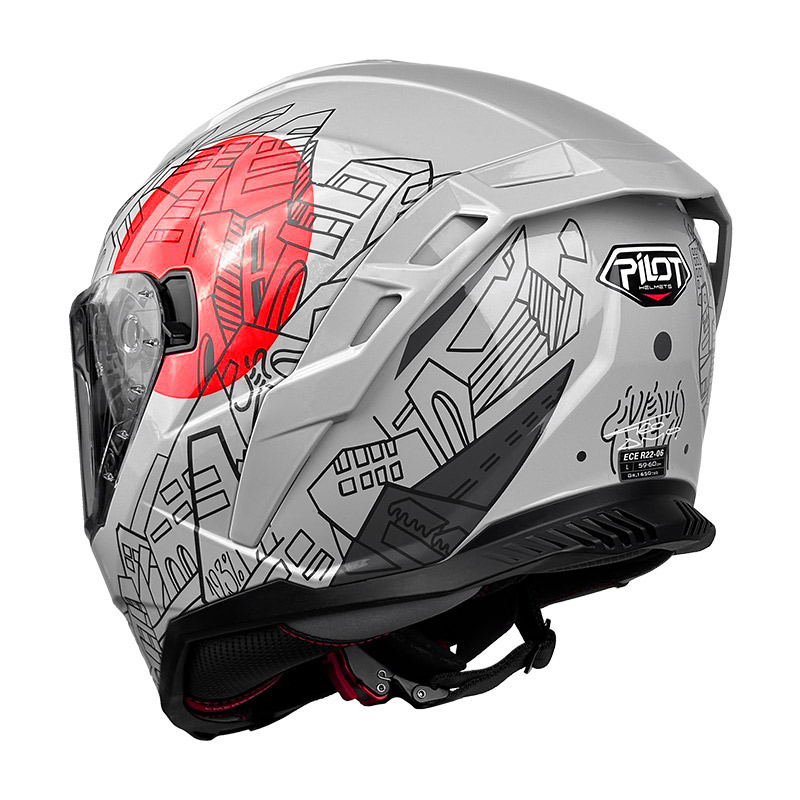 Κράνος Pilot Corsair SV City ECE 22.06 γκρι gloss (περιλαμβάνει Pinlock 30)