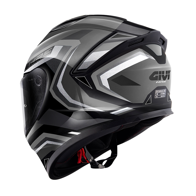 Κράνος 50.X Dark Grey+Titan+Silver+Grey , Extra Dark Smoke 22.06 Givi