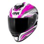 Κράνος 50.X Fuchsia/Grey/Silver/Black , Extra Smoke Visor 22.06 Givi
