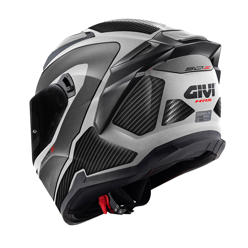 Κράνος 50.Z Titanium/Black/White + Extra Dark Smoke Visor 22.06 Givi