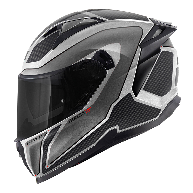 Κράνος 50.Z Titanium/Black/White + Extra Dark Smoke Visor 22.06 Givi
