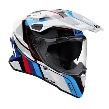 Κράνος Airoh Commander 2 ECE22.06 Skip Ασπρο/Κόκκινο Gloss