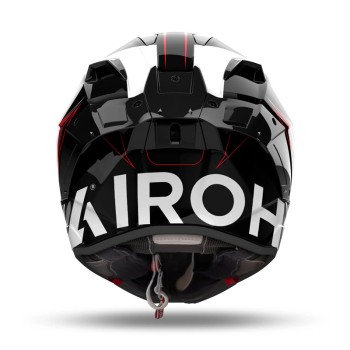Κράνος Airoh GP800 ECE22.06 Must κόκκινο gloss + extra dark smoke ζελατίνα