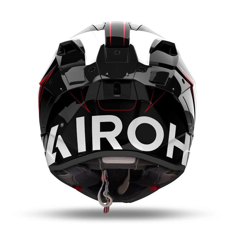 Κράνος Airoh GP800 ECE22.06 Must κόκκινο gloss + extra dark smoke ζελατίνα