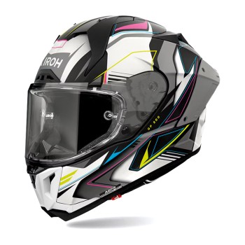 Κράνος Airoh GP800 ECE22.06 Must multicolor matt + extra dark smoke ζελατίνα