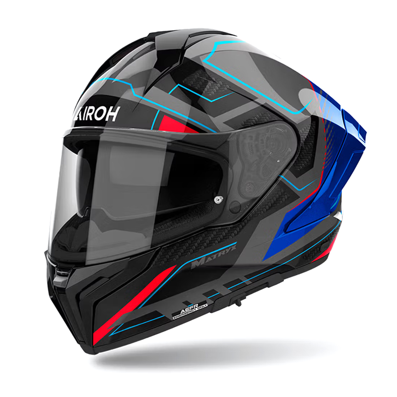 Κράνος Airoh Matryx ECE 22.06 Rocket μπλε/κόκκινο