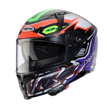 Κράνος Caberg Avalon-X Gurkha ματ μαύρο/πορτοκαλί/πράσινο fluo/μωβ