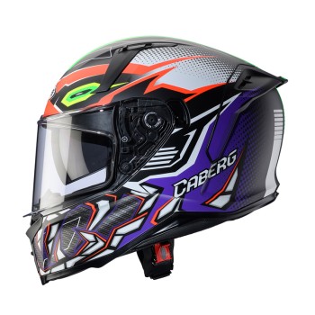 Κράνος Caberg Avalon-X Gurkha ματ μαύρο/πορτοκαλί/πράσινο fluo/μωβ