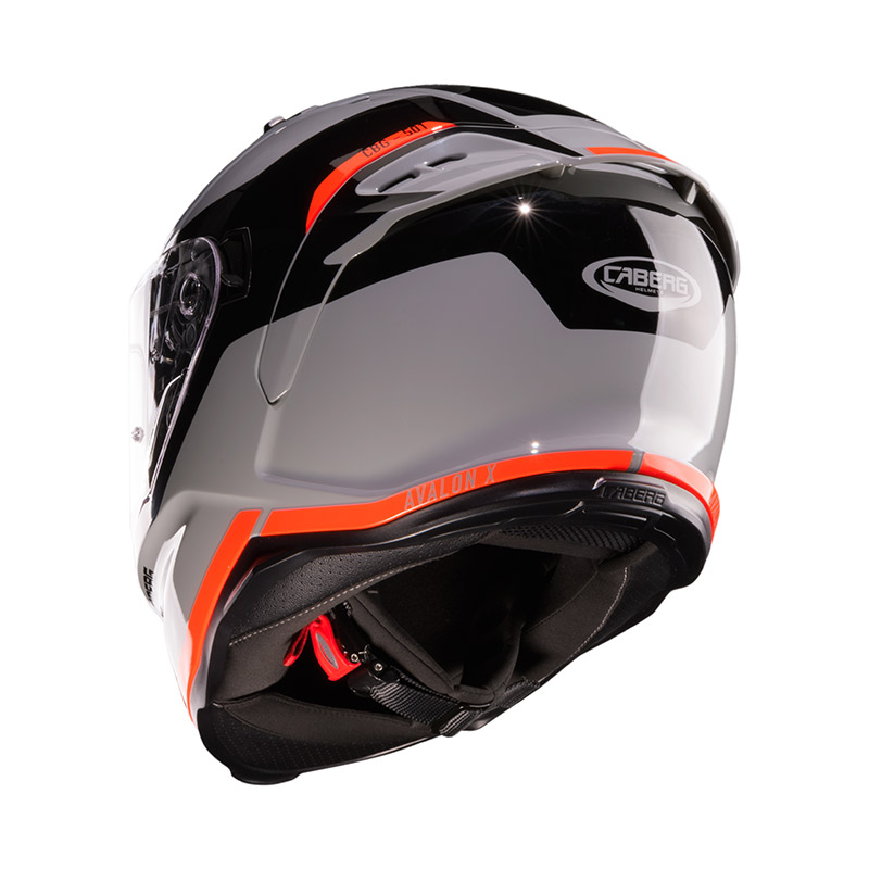 Κράνος Caberg Avalon-X Pure γκρι/μαύρο/κόκκινο fluo