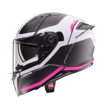 Κράνος Caberg Avalon-X Pure μαύρο ματ/λευκό/φουξ