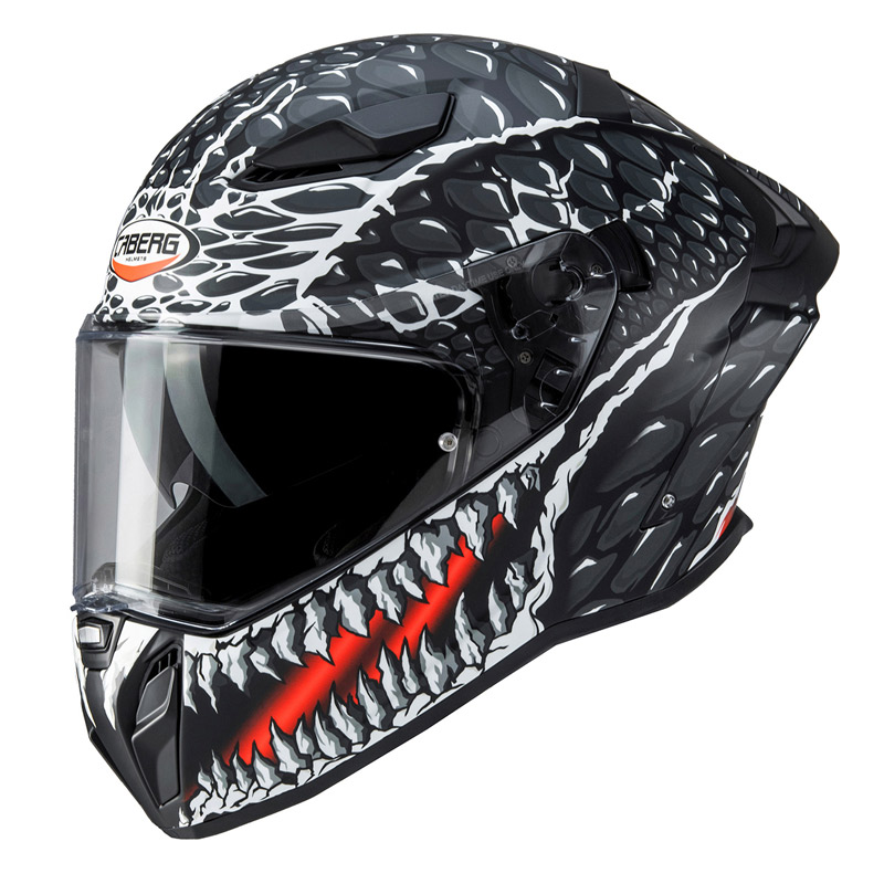 Κράνος Caberg Drift Evo II Crok μαύρο ματ/ανθρακί/κόκκινο PINLOCK fitted