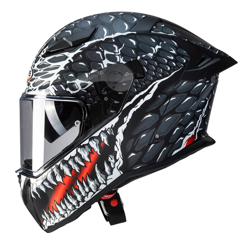 Κράνος Caberg Drift Evo II Crok μαύρο ματ/ανθρακί/κόκκινο PINLOCK fitted