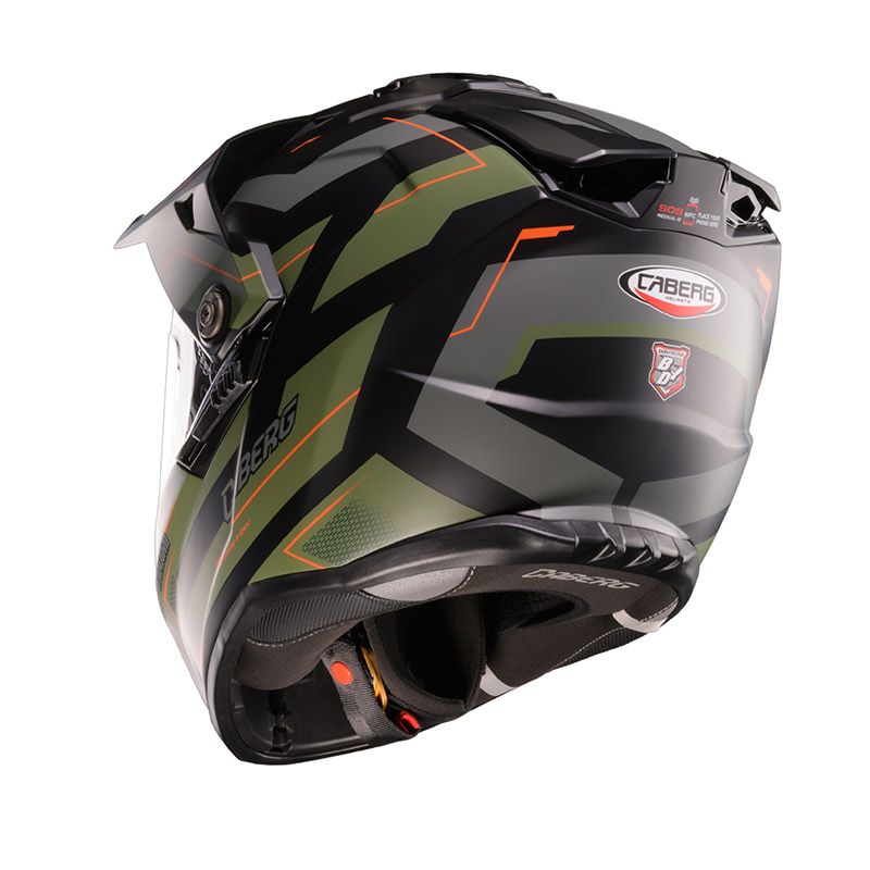 Κράνος Caberg Tanami Ranger μαύρο/military πράσινο/πορτοκαλί