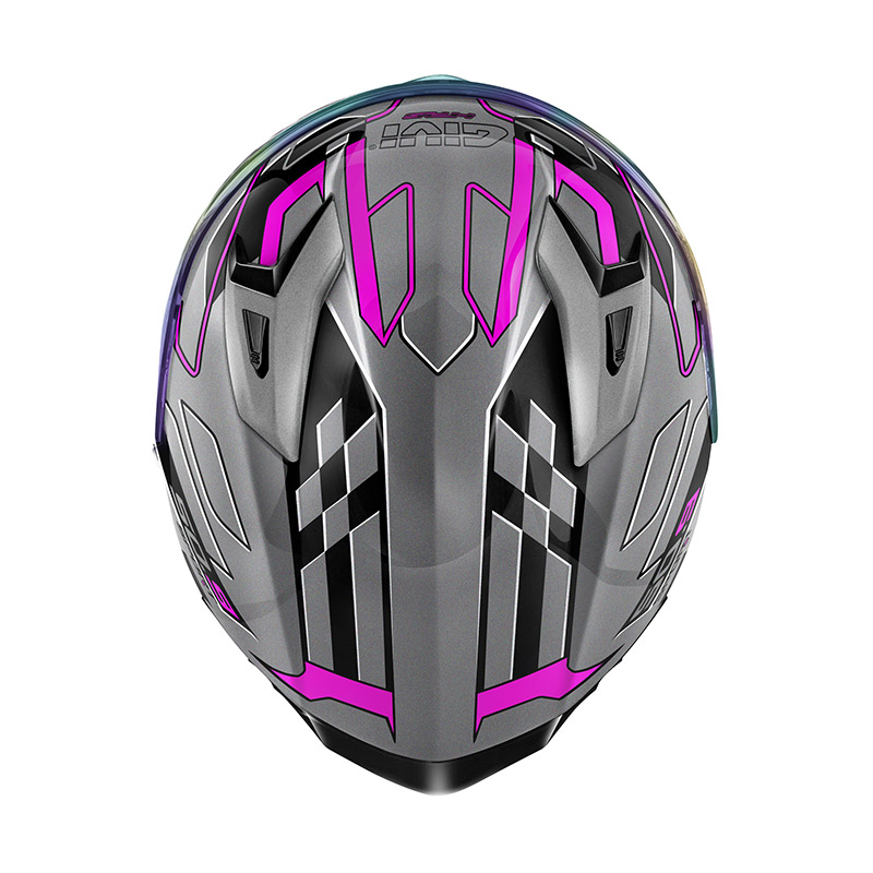 Κράνος Givi H50.9 Assault τιτάνιο/μαύρο/φούξια (ECE 22.06)+ pinlock + extra ζελατινα