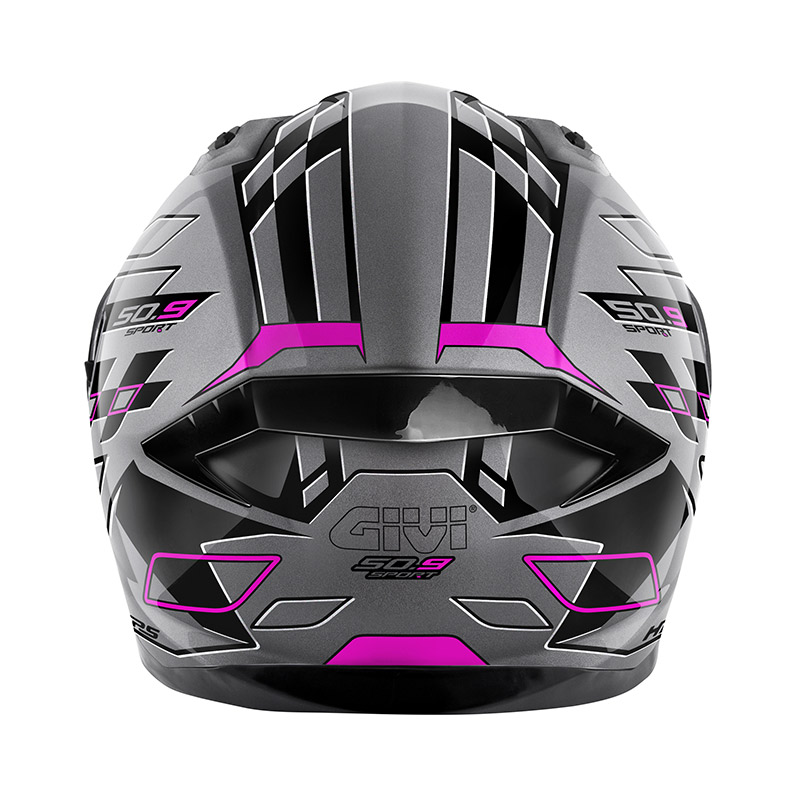 Κράνος Givi H50.9 Assault τιτάνιο/μαύρο/φούξια (ECE 22.06)+ pinlock + extra ζελατινα