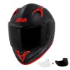 Κράνος Givi H50.9 μαύρο/κόκκινο ματ + pinlock + extra ζελατινα (ECE 22.06)