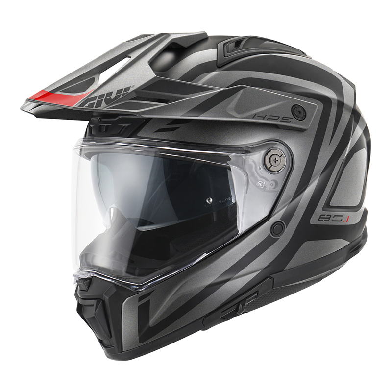 Κράνος Givi H80.1 Apex Black/Titan/Red Fiberglass (ECE 22.06)
