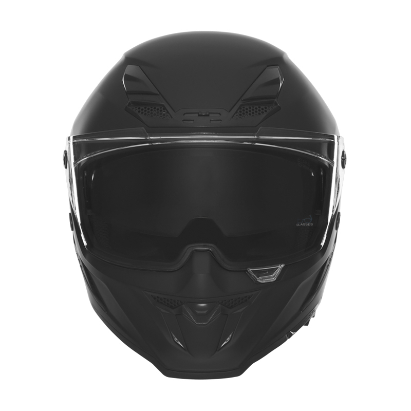 Κράνος Nox Goliath ECE 22.06 μαύρο ματ + extra φυμέ ζελατίνα