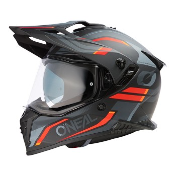 Κράνος Oneal A-SRS Spike V.24 (ECE 22.06) μαύρο/γκρι/κόκκινο