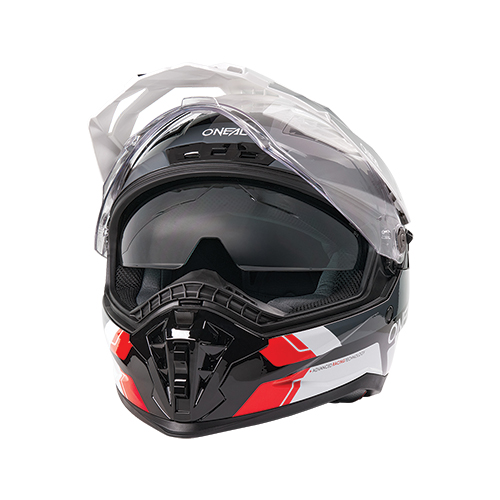 Κράνος ONeal DSRS Nomad V.26 (ECE 22.06) μαύρο/άσπρο/κόκκινο