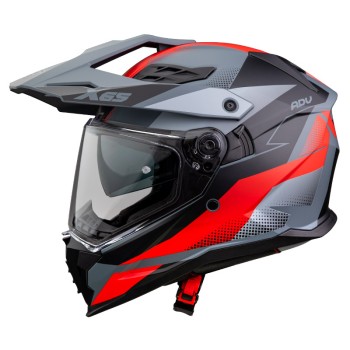 Κράνος Pilot Atacama SV X65 ECE 22.06 γκρι/κόκκινο (περιλαμβάνει Pinlock 30)