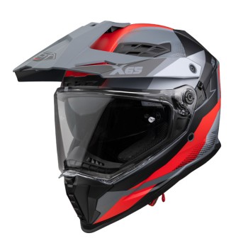 Κράνος Pilot Atacama SV X65 ECE 22.06 γκρι/κόκκινο (περιλαμβάνει Pinlock 30)