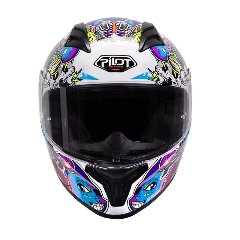 Κράνος Pilot Flex Streetbomb άσπρο