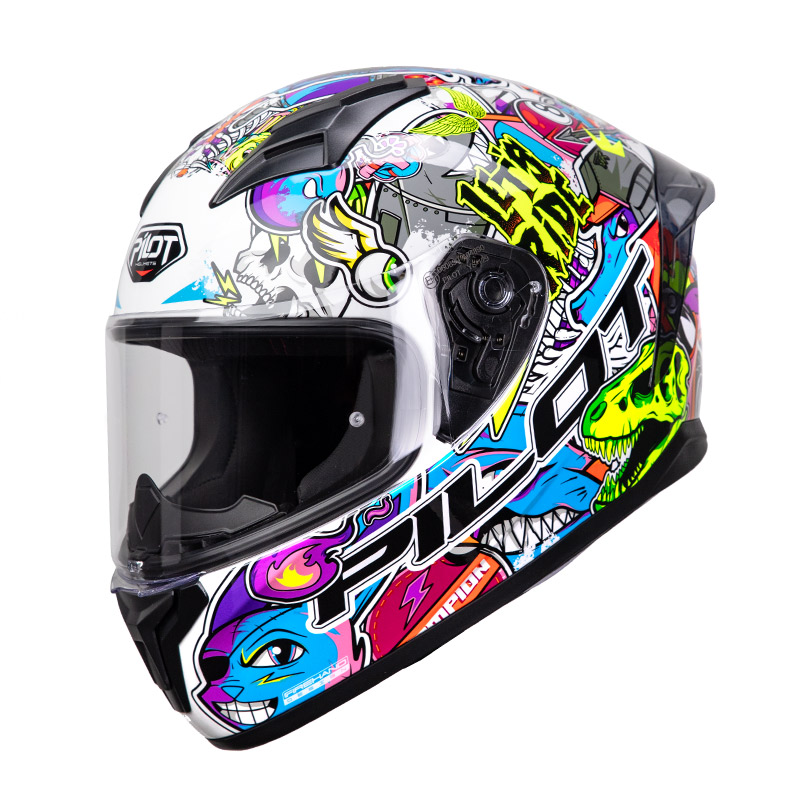 Κράνος Pilot Flex Streetbomb άσπρο