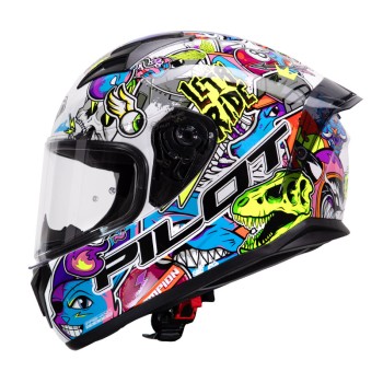 Κράνος Pilot Flex Streetbomb άσπρο