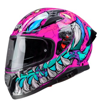 Κράνος Pilot Snake sv ECE 22.06 Reptile-X ροζ gloss + extra φυμέ ζελατίνα