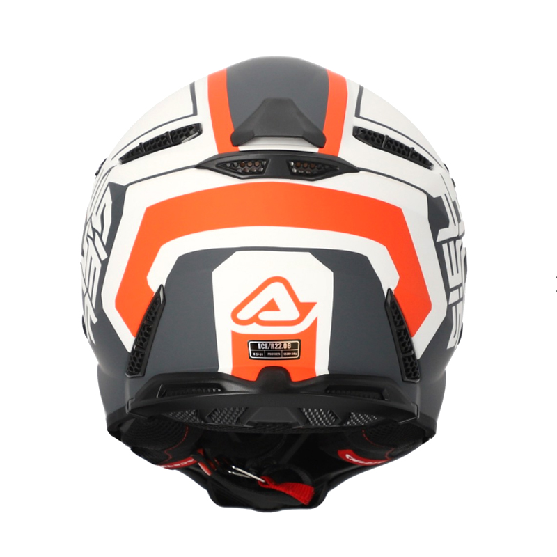 Κράνος Acerbis Profile 5 ECE 22.06 25274.229 άσπρο/πορτοκαλί