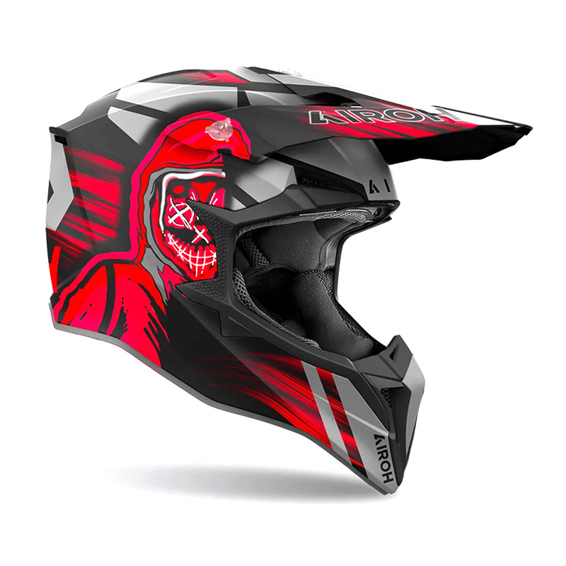 Κράνος Airoh Wraaap Cyber κόκκινο matt ECE 22.06