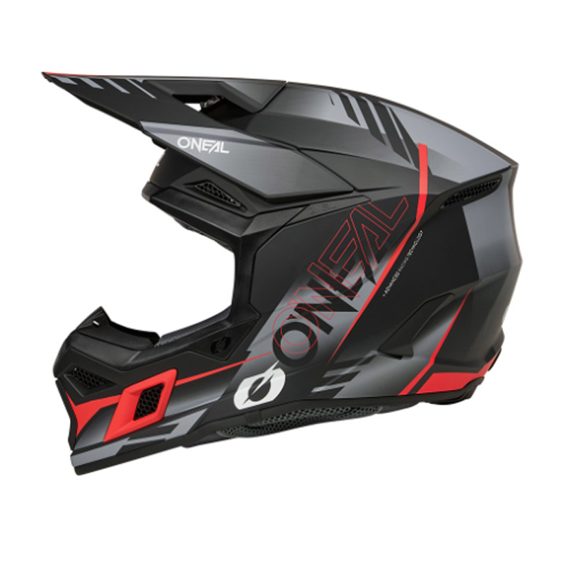 Κράνος Oneal 3SRS Haze V.26 ECE 22.06 μαύρο/γκρι/κόκκινο