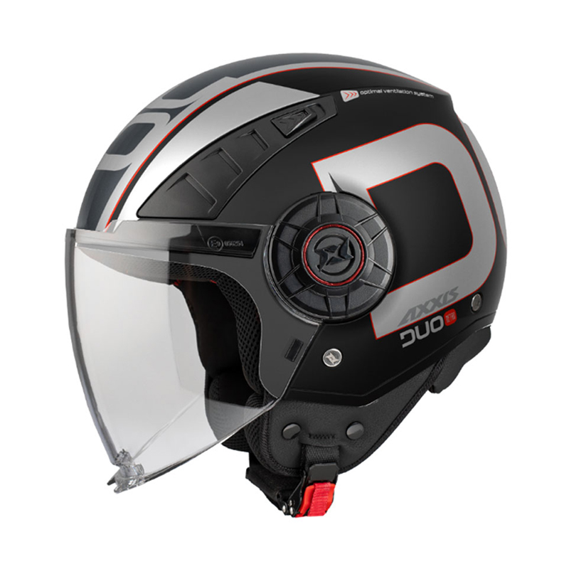 Κράνος AXXIS Metro S Duo B1 μαύρο gloss