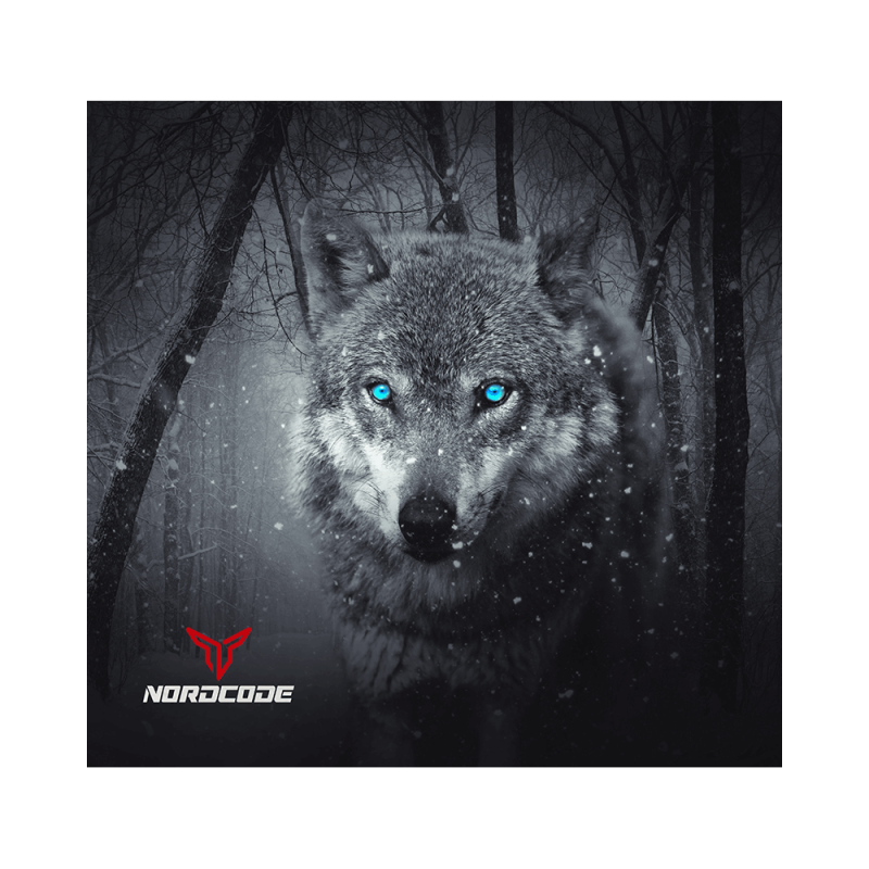 Φουλάρι Nordcode_ Tube neck 12 Wolf μαύρο/γκρι