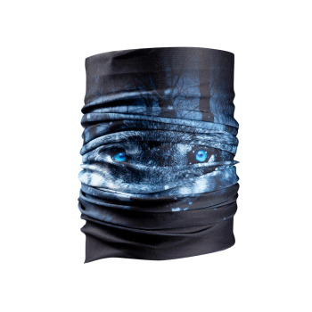 Φουλάρι Nordcode_ Tube neck 12 Wolf μαύρο/γκρι