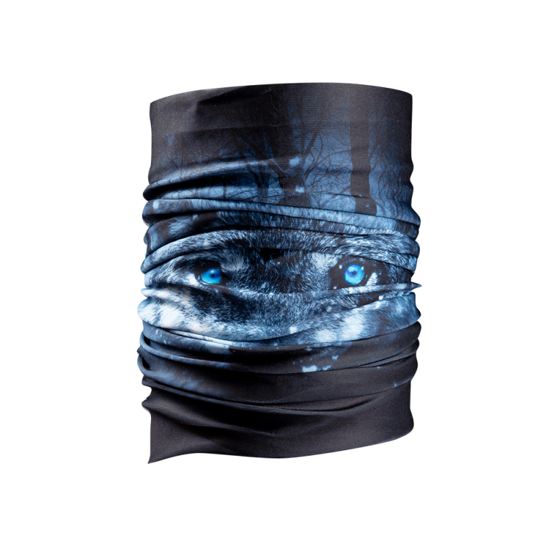 Φουλάρι Nordcode_ Tube neck 12 Wolf μαύρο/γκρι