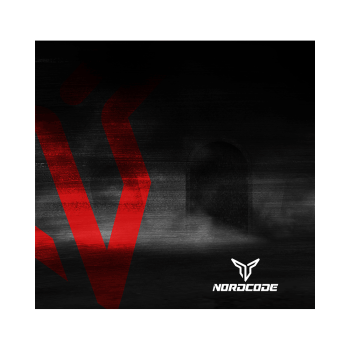 Φουλάρι Nordcode_ Tube neck 4 Logo μαυρο κοκκινο