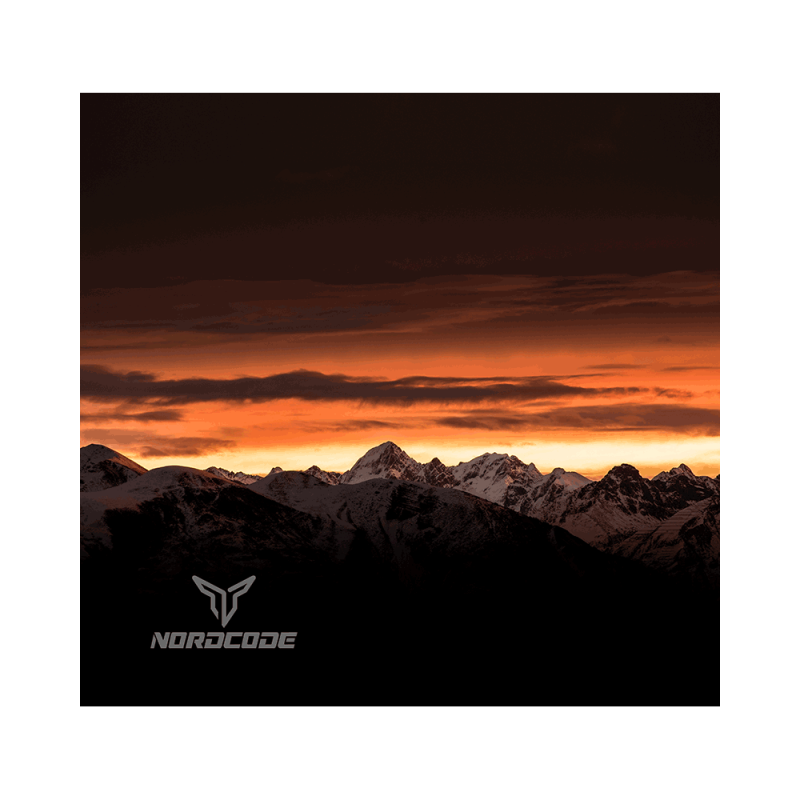 Φουλάρι Nordcode_ Tube neck 9 Canyon μαύρο/πορτοκαλί