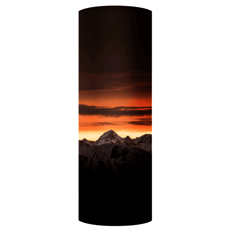 Φουλάρι Nordcode_ Tube neck 9 Canyon μαύρο/πορτοκαλί